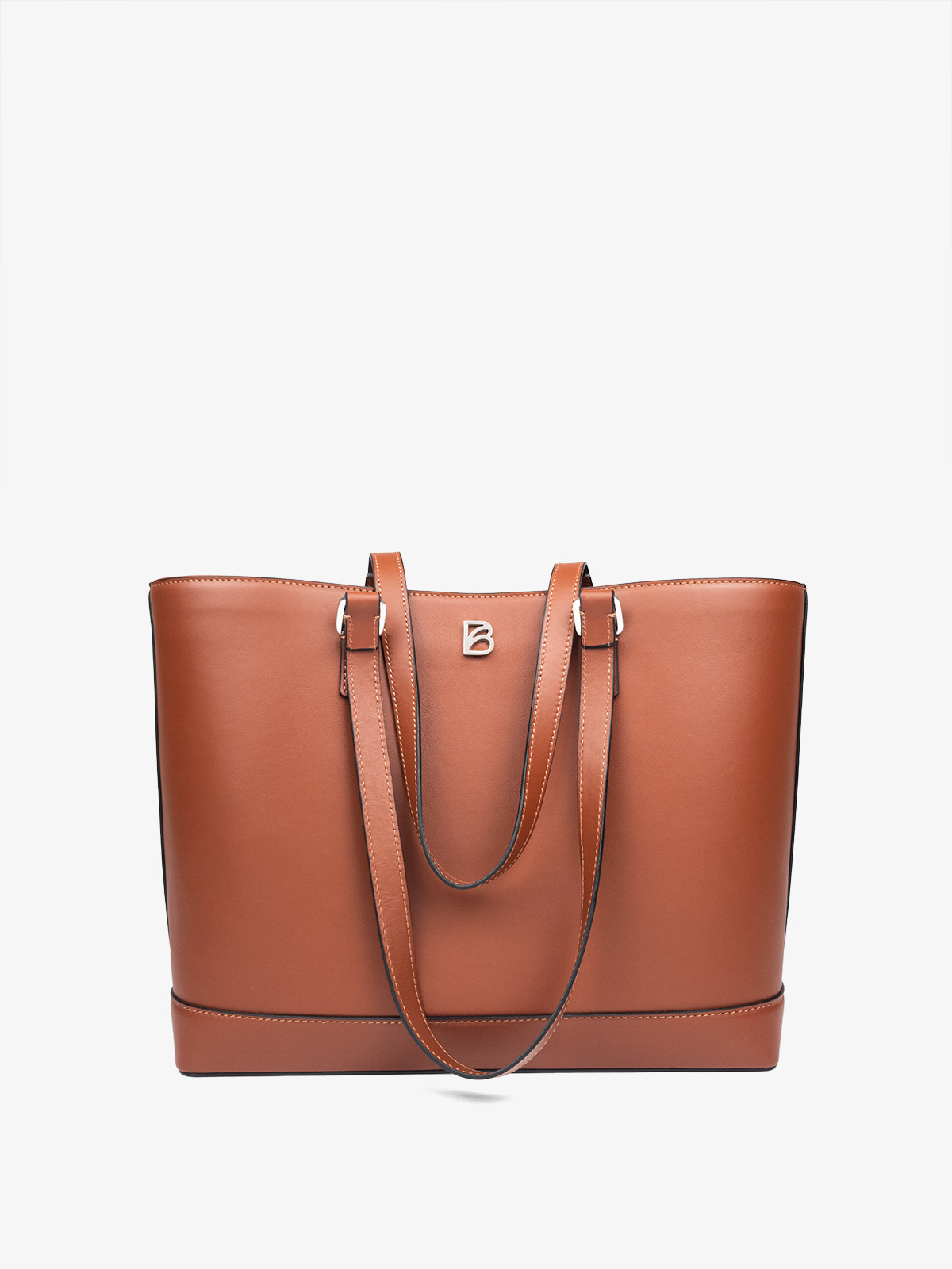 bonatina-bolso-cuero-argentino-lucrecia-grande-suela-frente1-172.jpg Bolso de cuero argentino Bonatina,modelo Lucrecia, tamaño grande, color suela, vista de frente1