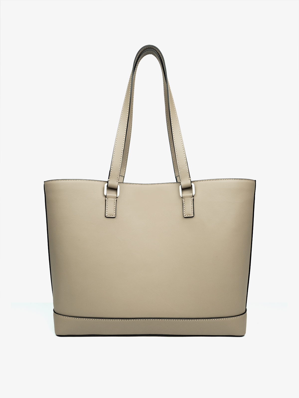 bonatina-bolso-cuero-calidad-lucrecia-grande-vison-espalda-173.jpg Bolso de cuero de calidad Bonatina,modelo Lucrecia, tamaño grande, color visón, vista de espalda