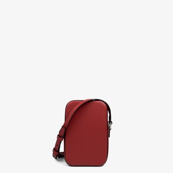 bonatina-cartera-elegante-mujer-paula-mini-rojo-espalda-126.jpg Cartera elegante para mujer de cuero argentino Bonatina ,modelo Paula ,tamaño mini, en color rojo, vista de espalda