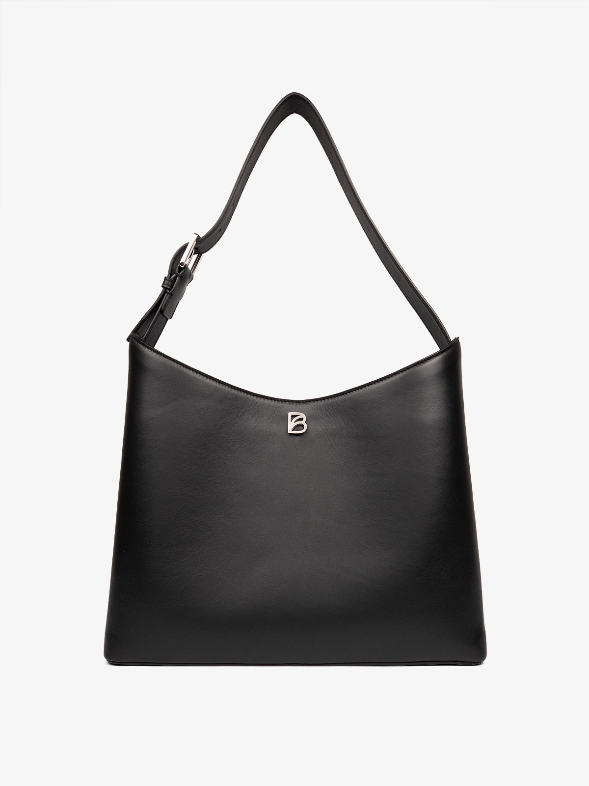Cartera de autor argentina Bonatina,modelo Clara,tamaño grande,color negro,vista de frente